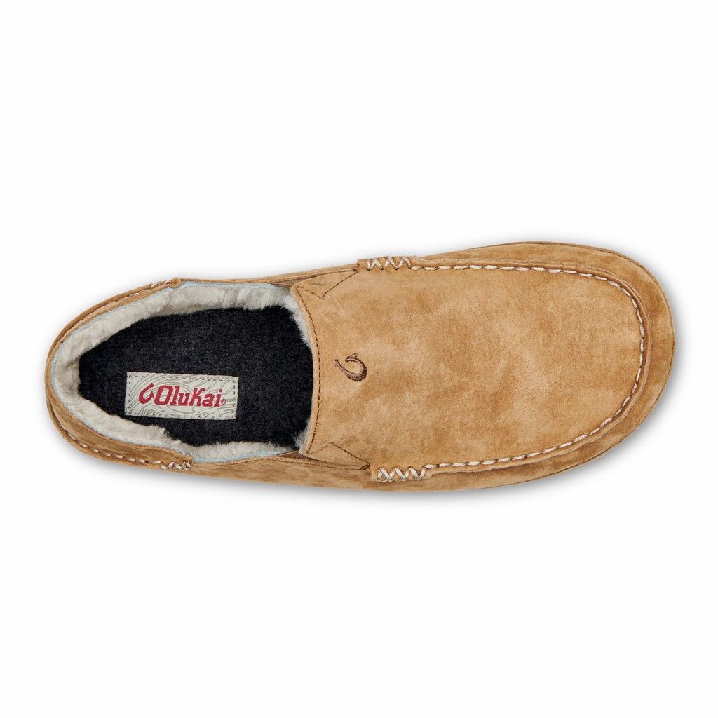 Zapatos Olukai Moloā Slipper - Pantuflas Hombre Cafes 20427-603